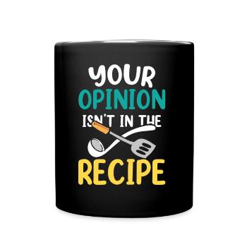 Votre avis n’est pas inclus dans la recette Mama - Mug uni - noir - Devant