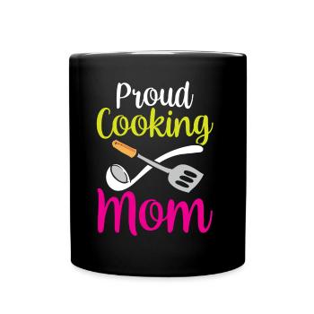 Fière mère cuisinière Maman cuisinière cuisinière cuisinière - Mug uni - noir - Devant