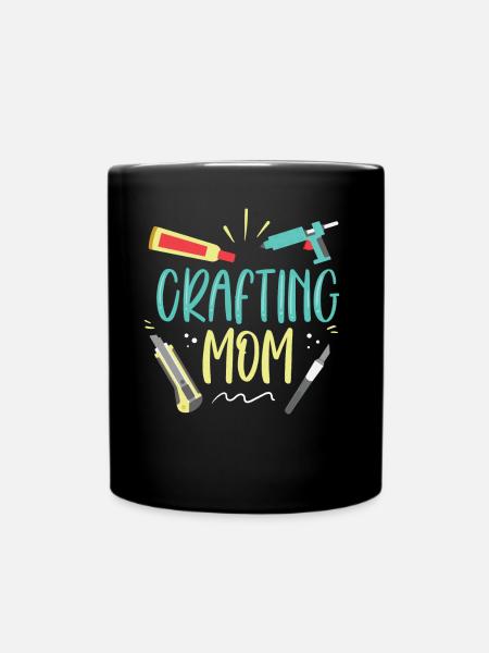 Basteln Mama Bastler Bastel Mutter - Tasse einfarbig - Schwarz