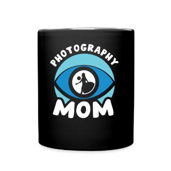 Photographer Mama Photography Mother Camera - Full Colour Mug - black - Front