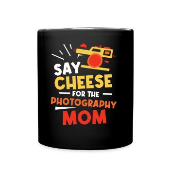 Sag Cheese Pour la Photographie Maman Photographe - Mug uni - noir - Devant