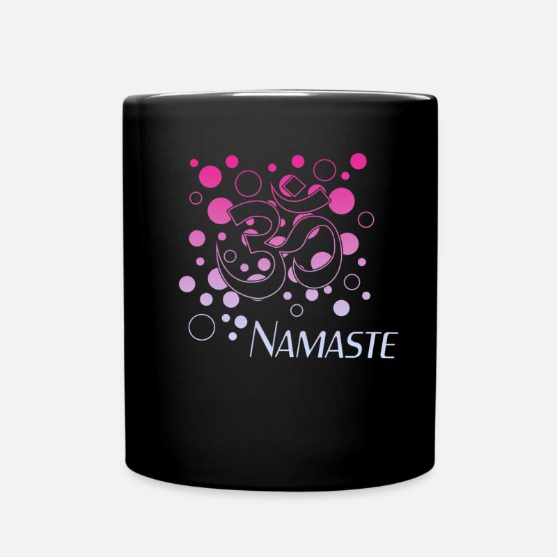Namaste - Tasse einfarbig - Schwarz