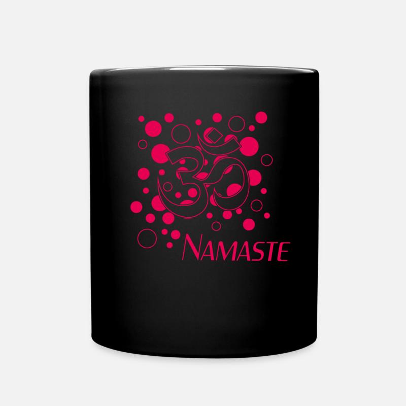 Namaste - Tasse einfarbig - Schwarz