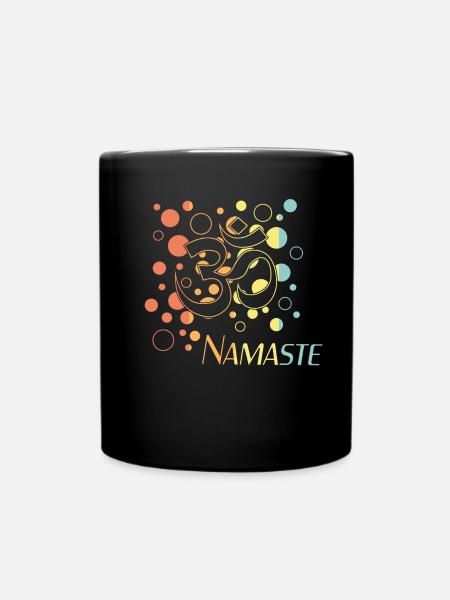 Namaste - Tasse einfarbig - Schwarz