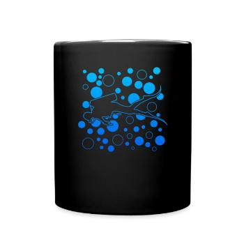diving tauchen - Tasse einfarbig - Schwarz - Vorne