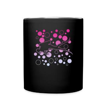 Diving tauchen - Tasse einfarbig - Schwarz - Vorne