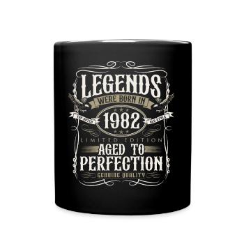 Né en 1982 Legends Cadeau d’anniversaire - Mug uni - noir - Devant