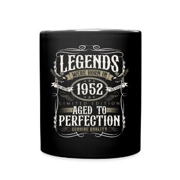 Né en 1952 Legends Cadeau d’anniversaire - Mug uni - noir - Devant