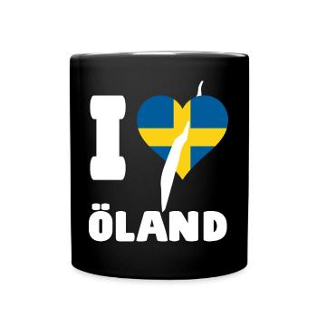 J’ADORE ÖLAND Suède - Mug uni - noir - Devant