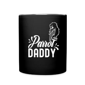 Parrot Papa Animal Cute Pet Parrots - Full Colour Mug - black - Front