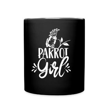 Perroquet Fille Perroquets Animal de compagnie Doux - Mug uni - noir - Devant