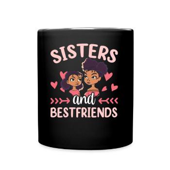 Sœurs et meilleures amies De l’équipe de sœurs - Mug uni - noir - Devant
