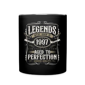 Born in 1997 Legends Birthday Gift - Full Colour Mug - black - Front