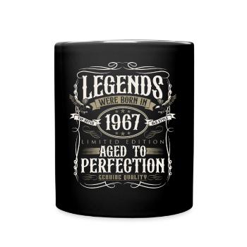Né en 1967 Legends Cadeau d’anniversaire - Mug uni - noir - Devant