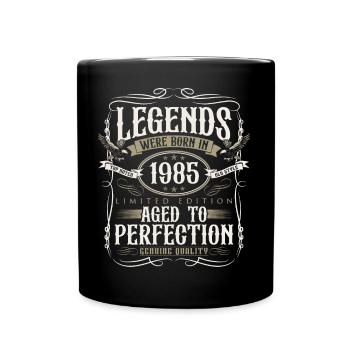 Né en 1985 Legends Cadeau d’anniversaire - Mug uni - noir - Devant
