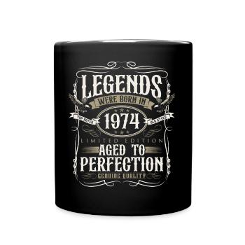 Né en 1974 Legends Cadeau d’anniversaire - Mug uni - noir - Devant