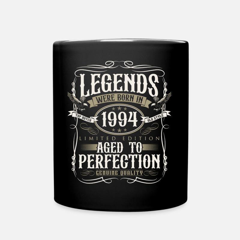 Jahrgang 1994 geboren Legenden Geburtstag Geschenk - Tasse einfarbig - Schwarz