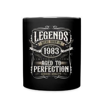 Né en 1983 Legends Cadeau d’anniversaire - Mug uni - noir - Devant