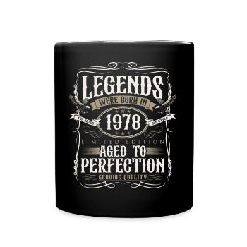 Né en 1978 Legends Cadeau d’anniversaire - Mug uni - noir - Devant
