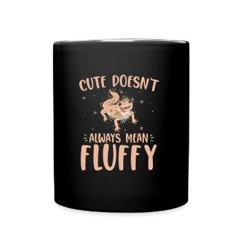 Gecko - Tasse einfarbig - Schwarz - Vorne