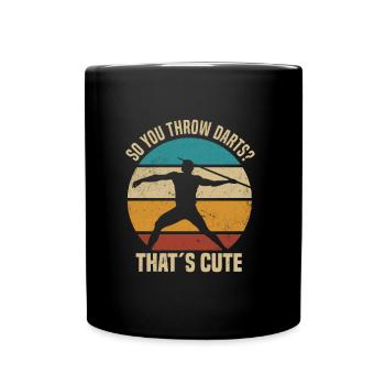 Javelin throwing - Full Colour Mug - black - Front