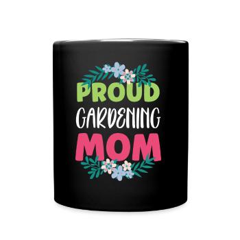Fière Horticulture Maman Mère Jardinière Jardinière - Mug uni - noir - Devant