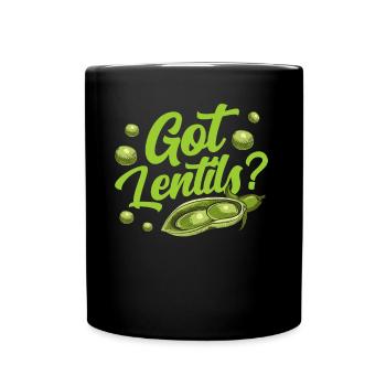 Lentils Have Lovers Lens Lentil Soup Food - Full Colour Mug - black - Front