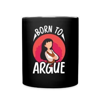 Né pour plaider l’argument de l’avocat - Mug uni - noir - Devant