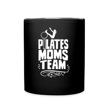 Pilates Mothers Team Pilates Mother Mom MomMy - Full Colour Mug - black - Front
