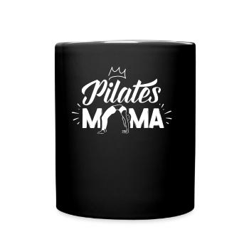 Pilates Mama Mami Mère Amante - Mug uni - noir - Devant