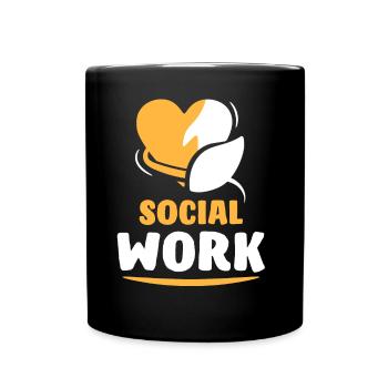 Social Work Occupation Social Worker Social Work - Full Colour Mug - black - Front