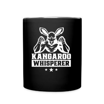 Kangaroo Whisperer Kangaroo Kangaroo Animal - Full Colour Mug - black - Front