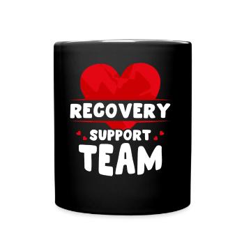 Équipe pour soutenir la récupération - Mug uni - noir - Devant
