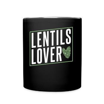 Lentil Lover Lens Lovers Lentil Food - Full Colour Mug - black - Front