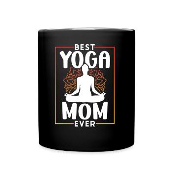 Meilleure mère de yoga de tous les temps Maman Hobby Mommy - Mug uni - noir - Devant