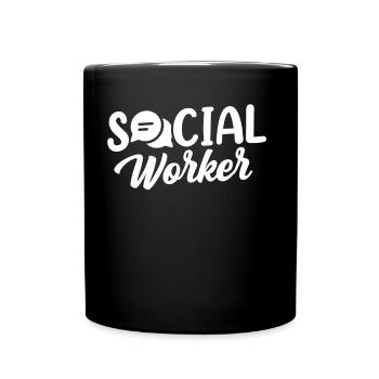 Social Worker Occupation Social Worker Social Work - Full Colour Mug - black - Front