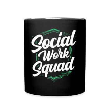 Team Social Work Social Workers Social Work - Full Colour Mug - black - Front
