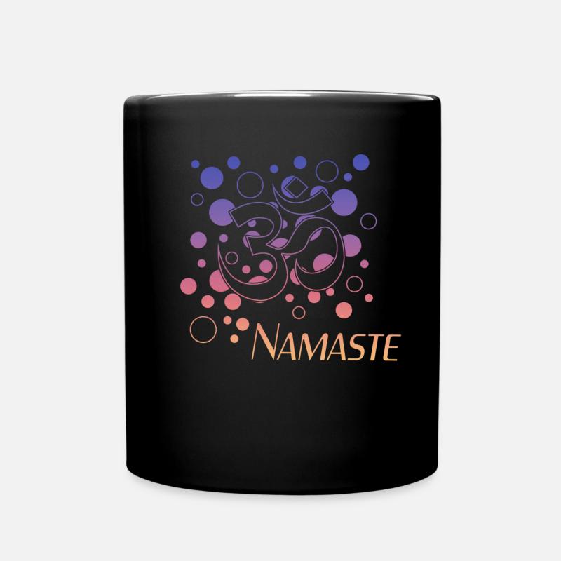 Namaste - Tasse einfarbig - Schwarz