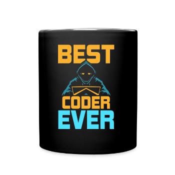 Meilleur programmeur de code de code de tous les temps - Mug uni - noir - Devant