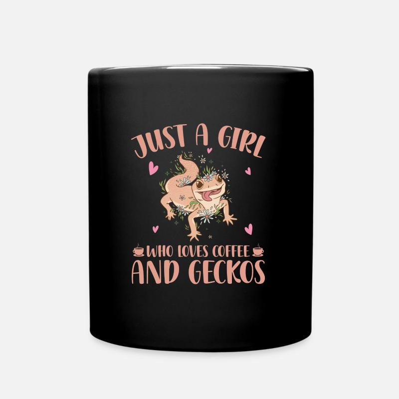 Gecko - Tasse einfarbig - Schwarz