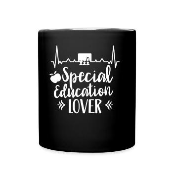 Amoureux de l’enfance en difficulté Enseignant en éducation de l’enfance en difficulté - Mug uni - noir - Devant