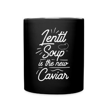 Lentil Soup Is The New Caviar Lentil Lens - Full Colour Mug - black - Front
