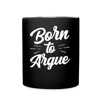 Né pour plaider l’argument de l’avocat - Mug uni - noir - Devant