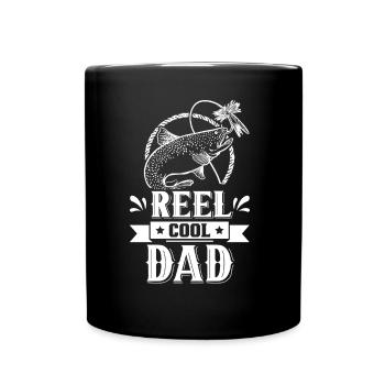 Reel Cool Papa Angler Fishing Fishing Fishermen - Full Colour Mug - black - Front