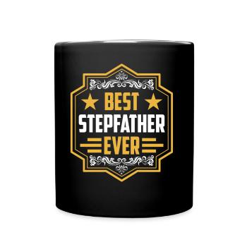 Bester Stiefvater Aller Zeiten Stepdad Stiefpapa - Tasse einfarbig - Schwarz - Vorne
