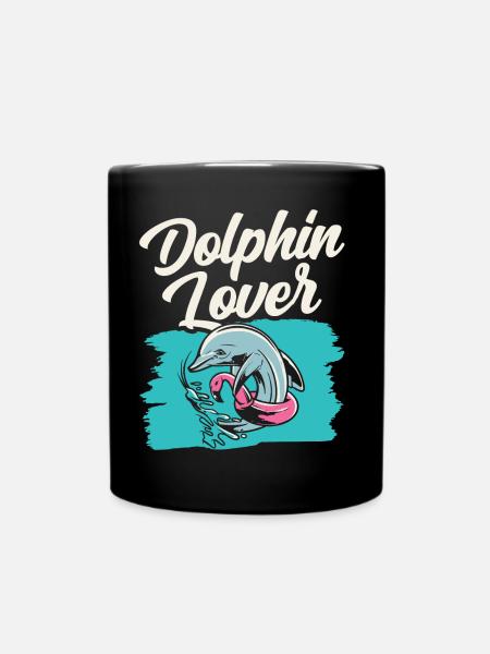 Amoureux des dauphins Dauphins Dauphins Dauphins - Mug uni - noir