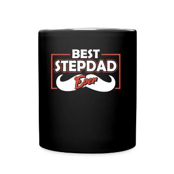 Bester Stiefvater Aller Zeiten Stiefpapa Stepdad - Tasse einfarbig - Schwarz - Vorne