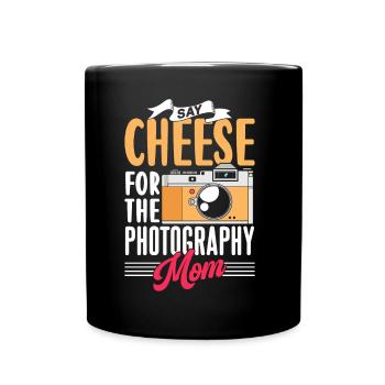 Sag Cheese Pour la Photographie Maman Photographe - Mug uni - noir - Devant