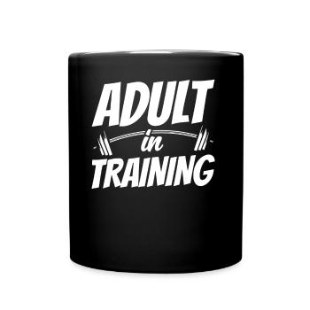 Adult In Education Adult Birthday - Full Colour Mug - black - Front