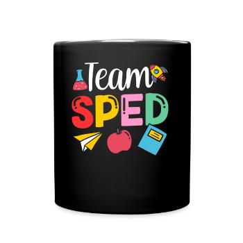 Team Sonderpädagogik Beruf Lehrer Sonderpädagoge - Tasse einfarbig - Schwarz - Vorne